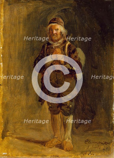 Clement Ringnæs from Sigdal, 1848. Creator: Adolph Tidemand.