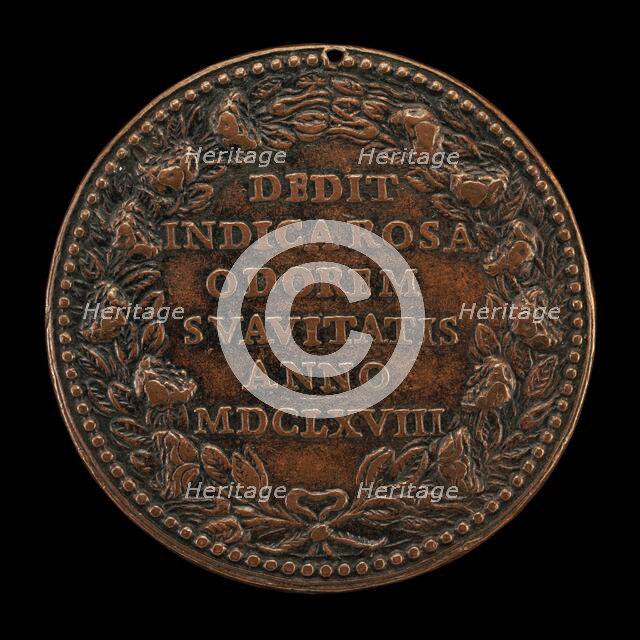 Beatification of Saint Rosa of Lima, 1586-1617, Beatified 1668, Canonized 1671 [reverse], 1668. Creator: Gaspare Morone Mola.