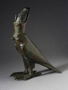 Figure of Horus as a Falcon, Late Period (711-332 BCE). Creator: Unknown.