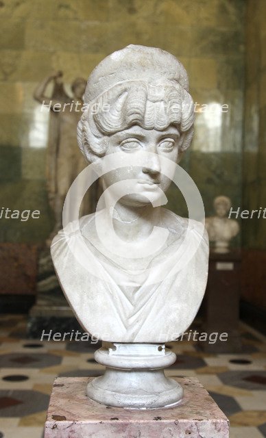 Portrait bust of Lucilla, wife of the Roman Emperor Lucius Verus, c160-c170. Artist: Unknown