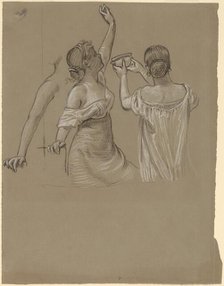 Dionysian Revelers, mid-late 19th century. Creator: Elihu Vedder.