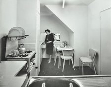 68 Burley House, Mountmorres Estate, Stepney Green, London: kitchen, 1962. Creator: Unknown.