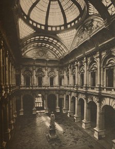 'Glass-Roofed Interior Court of the Royal Exchange', c1935. Creator: Joel.