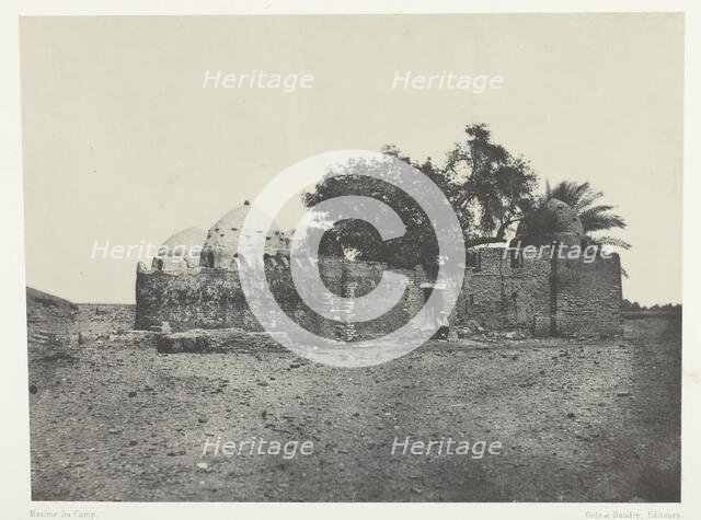 Tombeau de Cidi-Abdellah-el-Marabout, Haute-Egypte, 1849/51, printed 1852. Creator: Maxime du Camp.