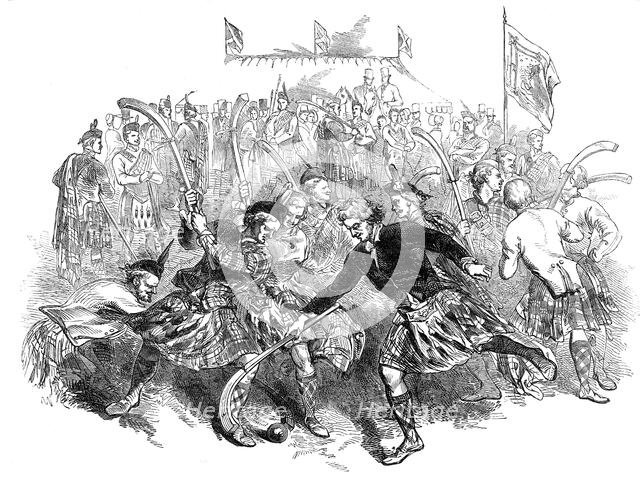 Shinnie, by the Club of True Highlanders, on Blackheath, 1845. Creator: Unknown.