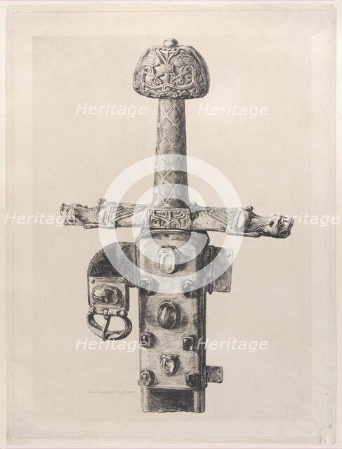 Sword of Charlemagne, 1864. Creator: Jules-Ferdinand Jacquemart.