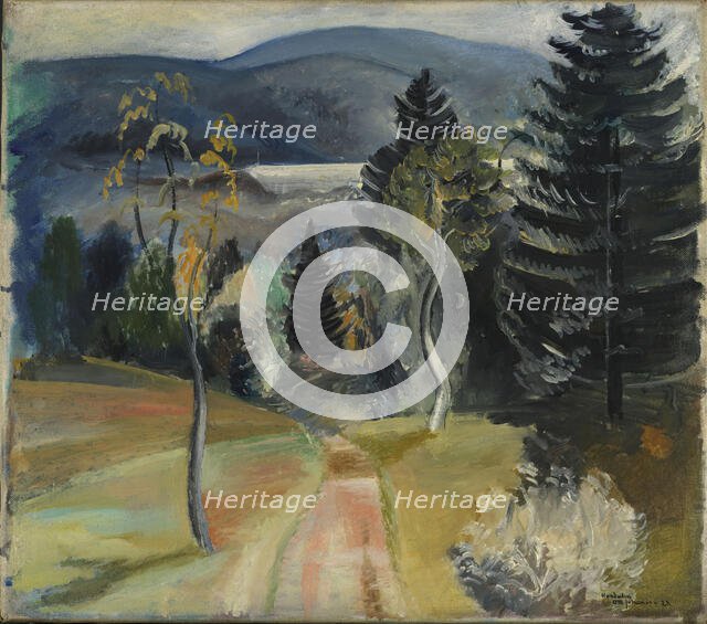 View from Hurdalen, 1923. Creator: Otto Emil Johansen.