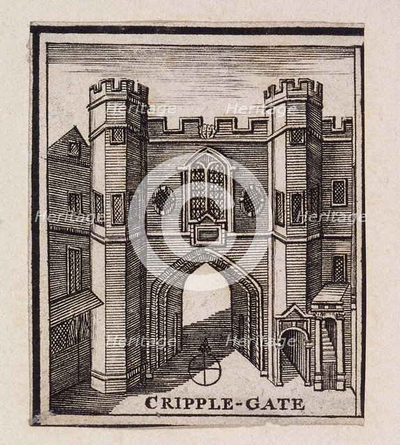 Cripplegate, London, 1750. Artist: Anon
