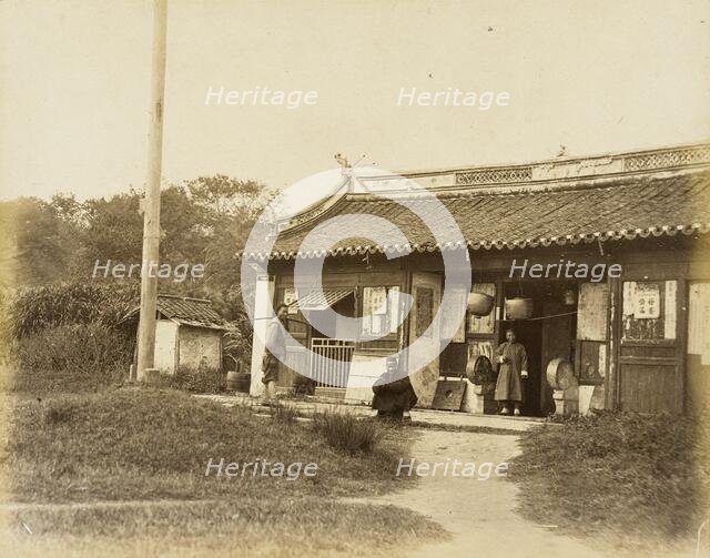 General Store/Office in City of Song Tiang, Province of Wu, 1860. Creator: Felice Beato.