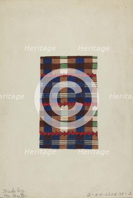 Quilt, 1935/1942. Creator: Cleon Barton.