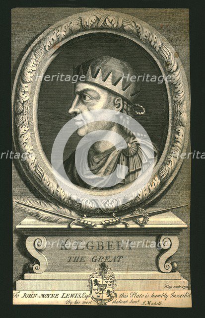 King Egbert The Great, (1732). Artist: G King.
