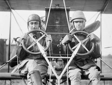 Army Aviation, College Park Aviation Field, 2nd Season - Lt. H. Geiger, Lt. T. Dew. Milling, 1912. Creator: Harris & Ewing.