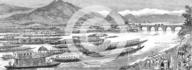 'The Viceroy's Tour in Kashmir - The Procession of Boats with His Excellency', 1891. Creator: Unknown.