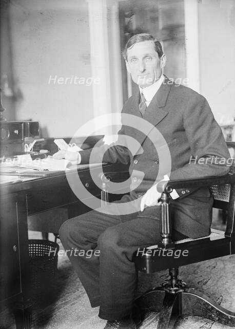 William Gibbs McAdoo, Secretary of The Treasury, at Desk, 1913. Creator: Harris & Ewing.