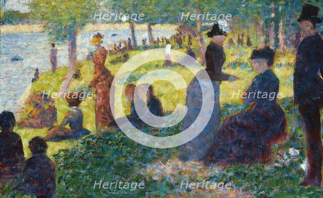 Oil Sketch for "La Grande Jatte", 1884. Creator: Georges-Pierre Seurat.