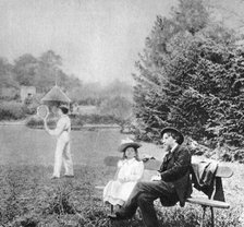 Alphonse Daudet, French novelist, 1890. Artist: Unknown