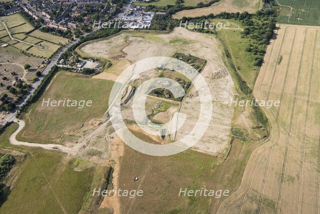Second World War Heavy Anti Aircraft Battery ZE1 at Warren Farm, Chadwell Heath, London, 2017. Creator: Damian Grady.