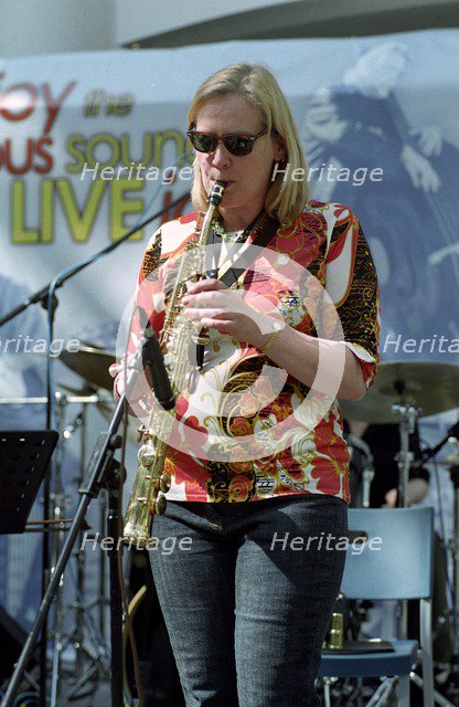 Clare Hirst, Croydon Jazz Festival, Whitgift Centre, April 28, 2006.   Artist: Brian O'Connor.