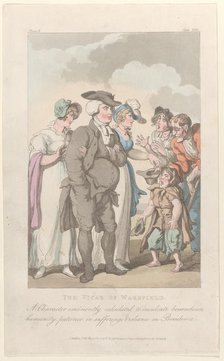 Frontispiece: The Vicar of Wakefield, from "The Vicar of Wakefield", May 1, 1817., May 1, 1817. Creator: Thomas Rowlandson.