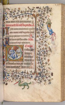 Hours of Charles the Noble, King of Navarre (1361-1425): fol. 260v, St. John the Baptist, c. 1405. Creator: Master of the Brussels Initials and Associates (French).