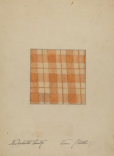 Hand Woven Linen, c. 1937. Creator: Daniel Fletcher.