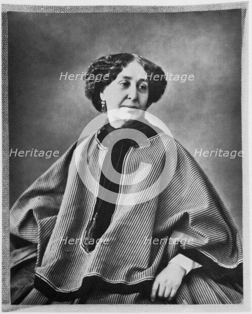 George Sand, French author, 1864. Artist: Nadar