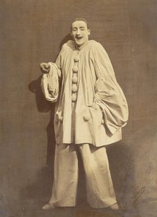 Pierrot Laughing, 1855. Creator: Nadar.