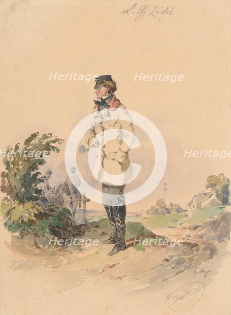 Lieutenant Count Zichi, around 1849. Creator: Friedrich Carl von Scheidlin.