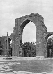 'Delhi. Gate of the Kutub Mosque', c1910. Creator: Unknown.