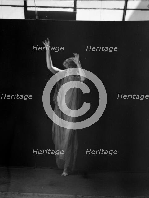 Unidentified dancer, possibly an Elizabeth Duncan dancer, between 1911 and 1942. Creator: Arnold Genthe.