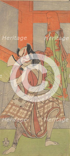 The Fourth Ichikawa Danjuro in the Role of Yahei-byoe Munekiyo, 12th month, 1768. Creators: Shunsho, Ichikawa Danjuro IV.