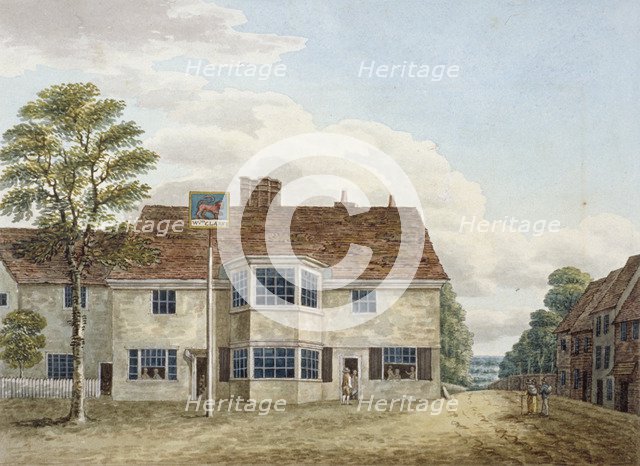 The Red Lion Inn on Uxbridge Road, Hillingdon, Middlesex, c1820. Artist: Anon