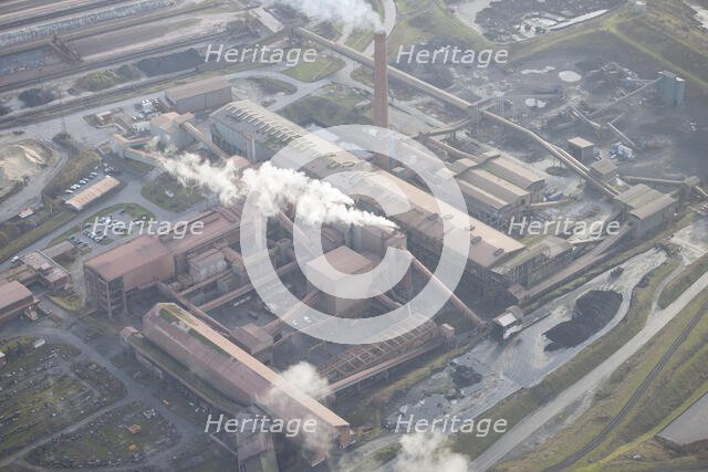The ore preparation plant at Scunthorpe Steel Works, North Lincolnshire, 2016. Creator: Dave MacLeod.