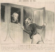 Le danger de s'assoupir en voyage, 19th century. Creator: Honore Daumier.
