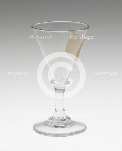 Wine Glass, England, 18th century. Creator: Unknown.