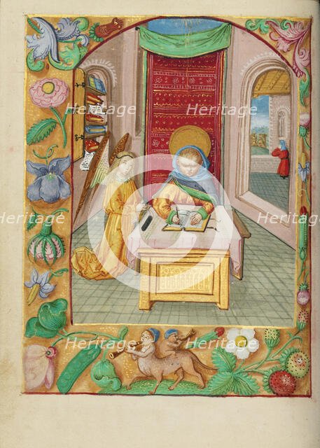 Saint Matthew; Book of Hours, early 16th century. Creator: Unknown.