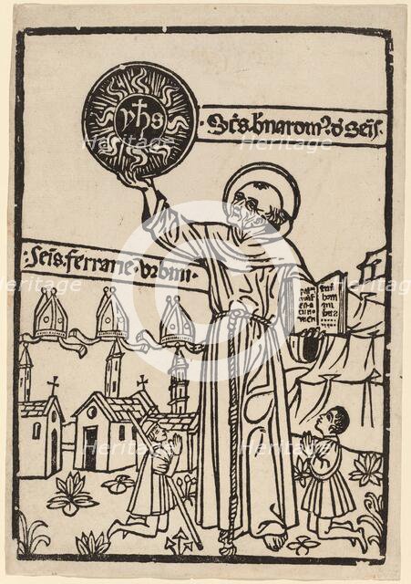 Saint Bernardino of Siena, 1470/1480. Creator: Unknown.