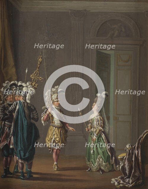 Gustav III, 1746-1792, King of Sweden and Ulrika Eleonora von Fersen, c18th century. Creator: Per Hillestrom.