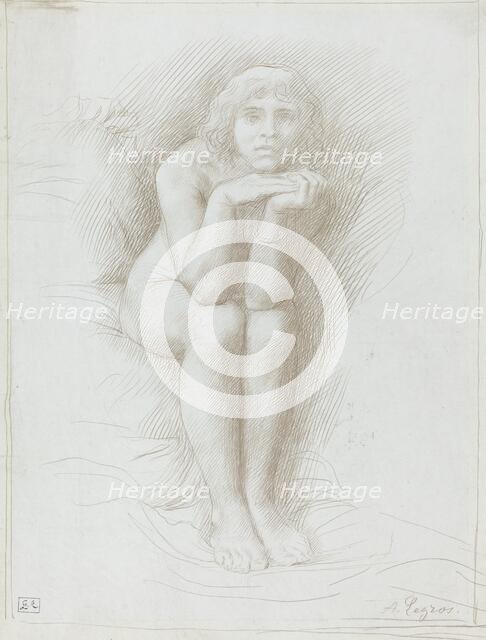 Nude Model Seated. Creator: Alphonse Legros.