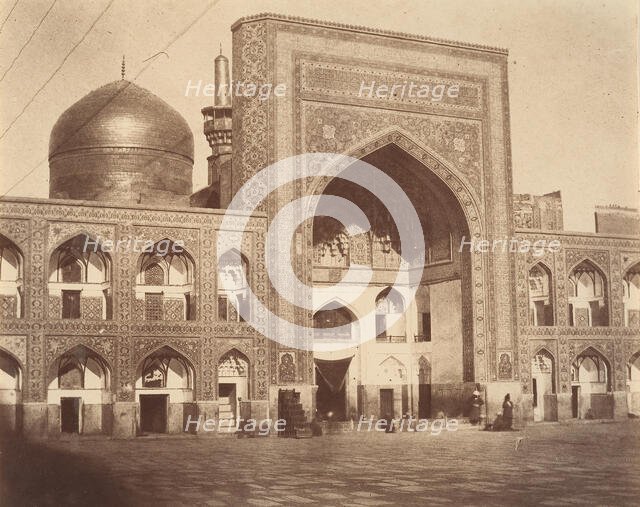 [Main Gate of Imam Riza, Mashhad, Iran], 1850s. Creator: Possibly by Luigi Pesce.