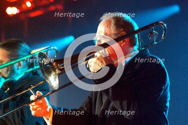 Chris Barber, Brecon Jazz Festival, Powys, Wales.  Artist: Brian O'Connor