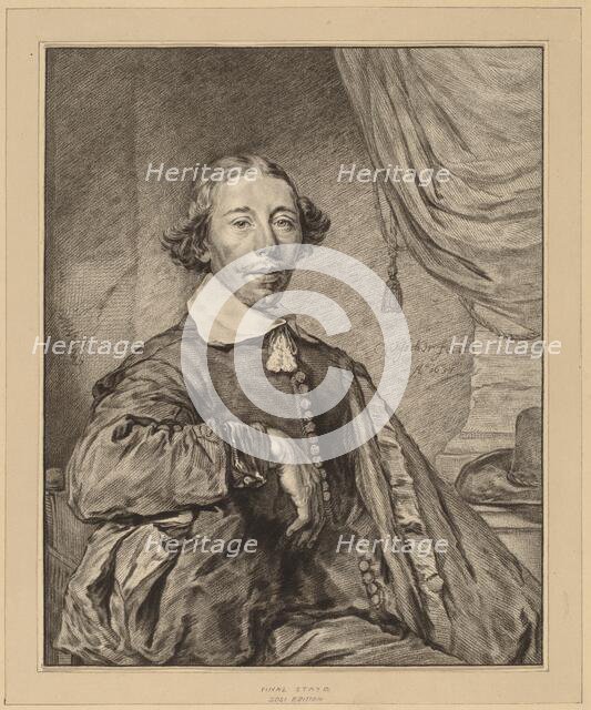 Portrait of a Seated Man, 1771. Creator: Johannes Kornlein.