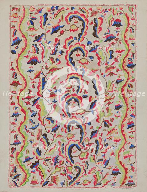 Colcha, c. 1937. Creator: Marjery Parish.