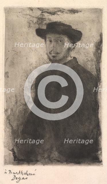 Self Portrait, 1857. Creator: Edgar Degas (French, 1834-1917).