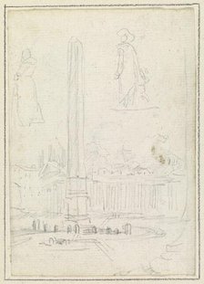 The Obelisk in Saint Peter's Square, 1754/1765. Creator: Hubert Robert.
