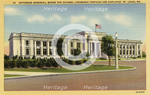 Jefferson Memorial Building, St Louis, Missouri, USA, 1935. Artist: Unknown