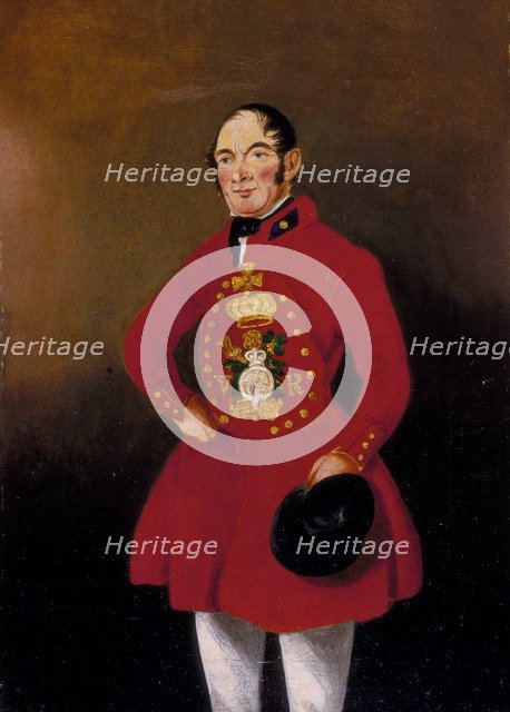 'Portrait of a Royal Bargeman', 1843. Artist: WR Noble