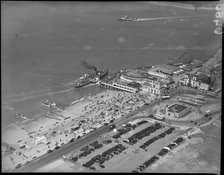 The 'Solent Queen' and 'Gracie Fields', Southsea, 1939.  Creator: Cyril Murrell.