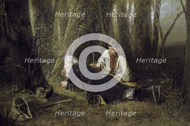 'Bird catcher', 1870.  Artist: Vasily Perov