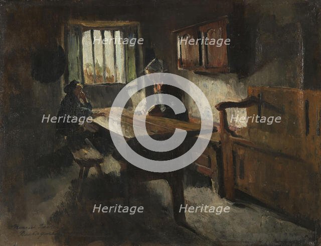 Peasant's Cottage, Rochefort-en-Terre, Brittany, 1881. Creator: Harriet Backer.